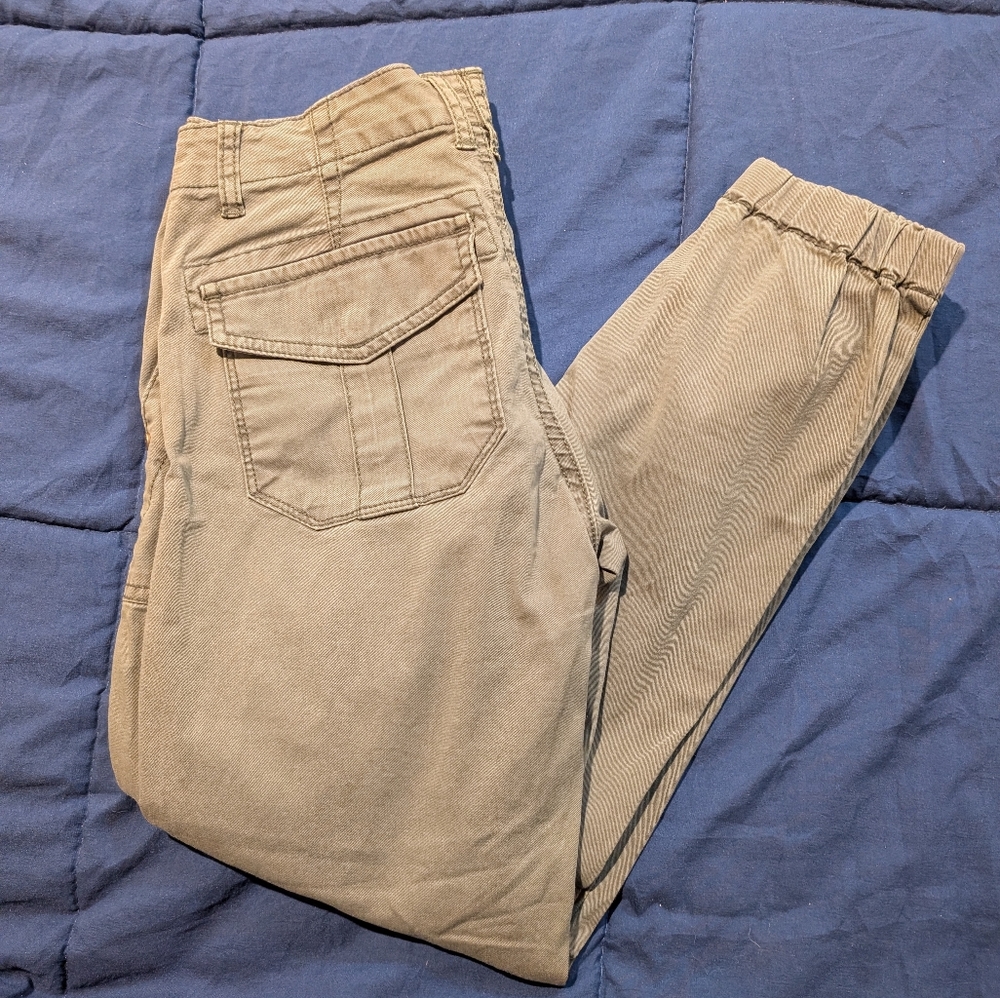 Sanctuary Standard Surplus Cargo Jogger Pants Womens Green Pockets L32xW27